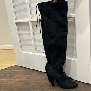 Steve Madden suede thigh high boots
